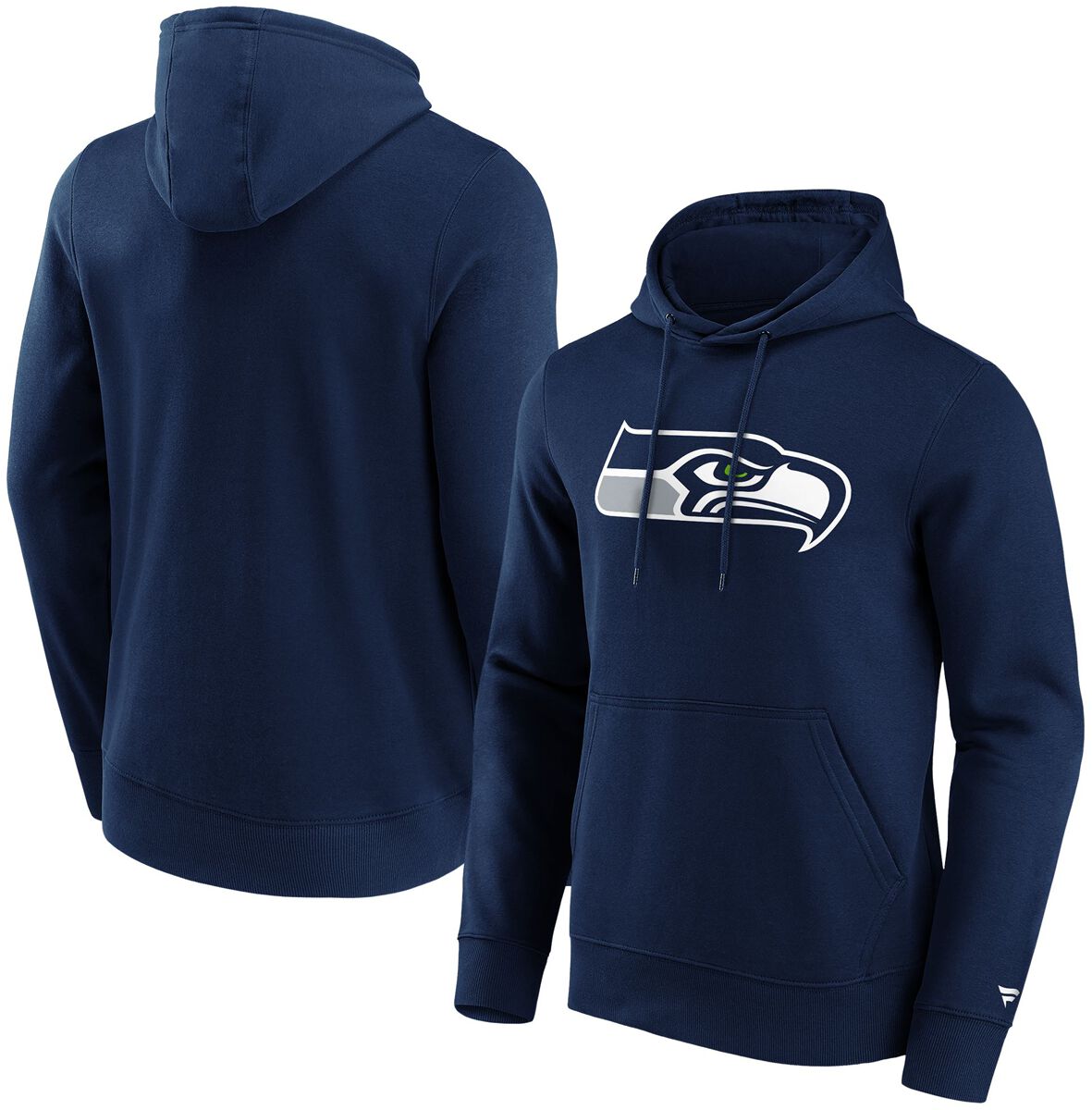 Fanatics Kapuzenpullover - Seattle Seahawks Logo - S bis L - für Männer - Größe L - navy