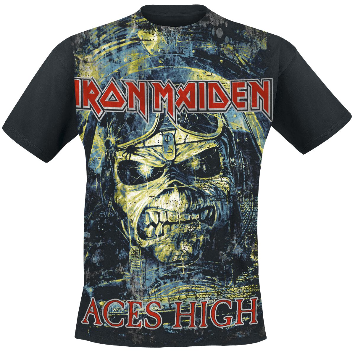 Image of Iron Maiden Aces High T-Shirt schwarz