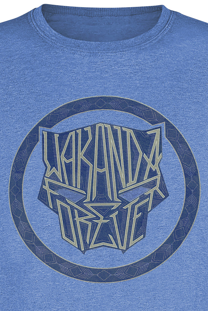 Black Panther Wakanda Forever - Tribal Icon T-Shirt blau