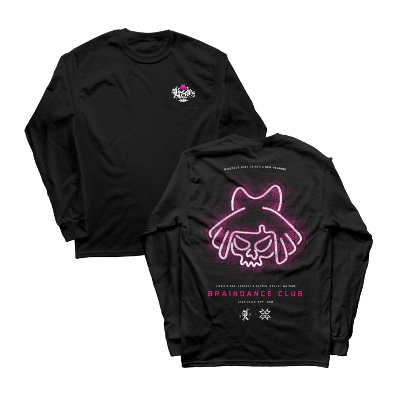 Langermet skjorte  av Cyberpunk 2077 - Lizzie's Bar - Herrer - svart