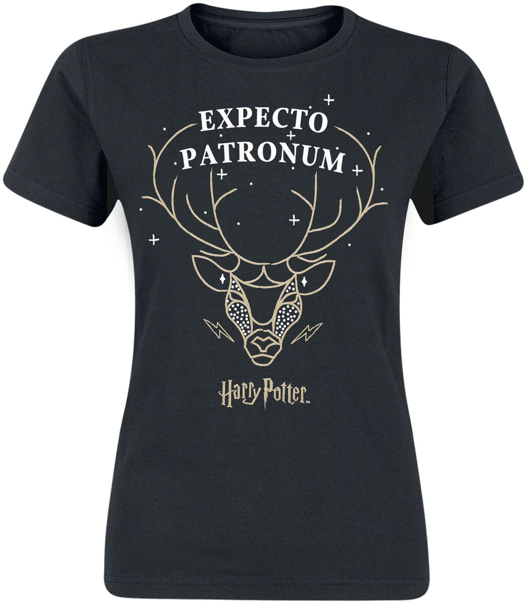 Harry Potter Expecto Patronum T-Shirt schwarz Harry Potter Expecto Patronum T-Shirt schwarz