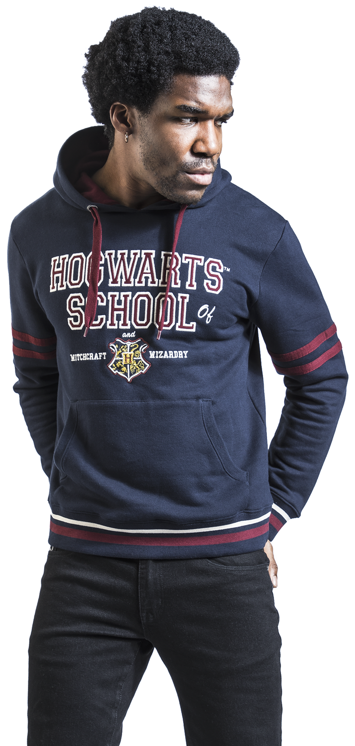 Harry Potter Hogwarts School Kapuzenpullover navy