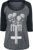 Skull Cross, Marilyn Manson, Langarmshirt