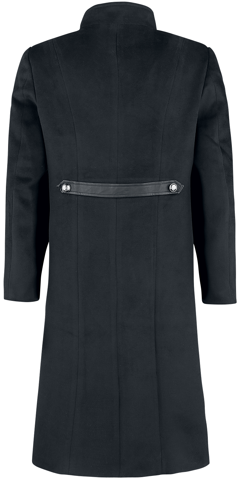 H&R London - Gothic Wintermantel - Winter Coat - M bis 4XL - für Männer - Größe L - schwarz