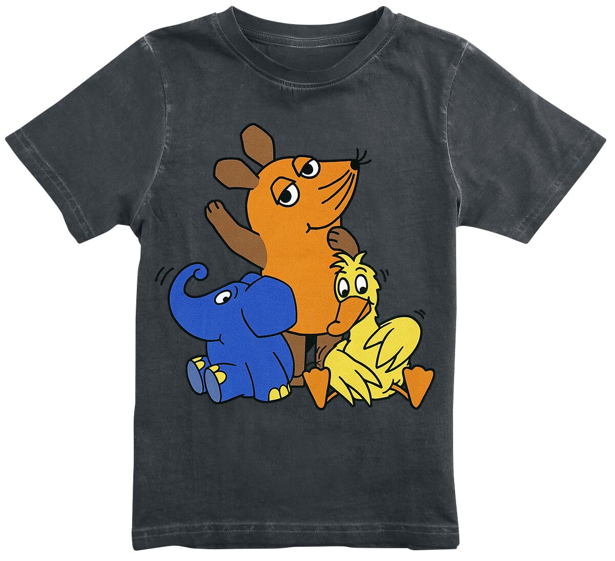 T-Shirt Manches courtes de Die Sendung mit der Maus - Enfant - Souris - Éléphant - Canard - 98 à 140