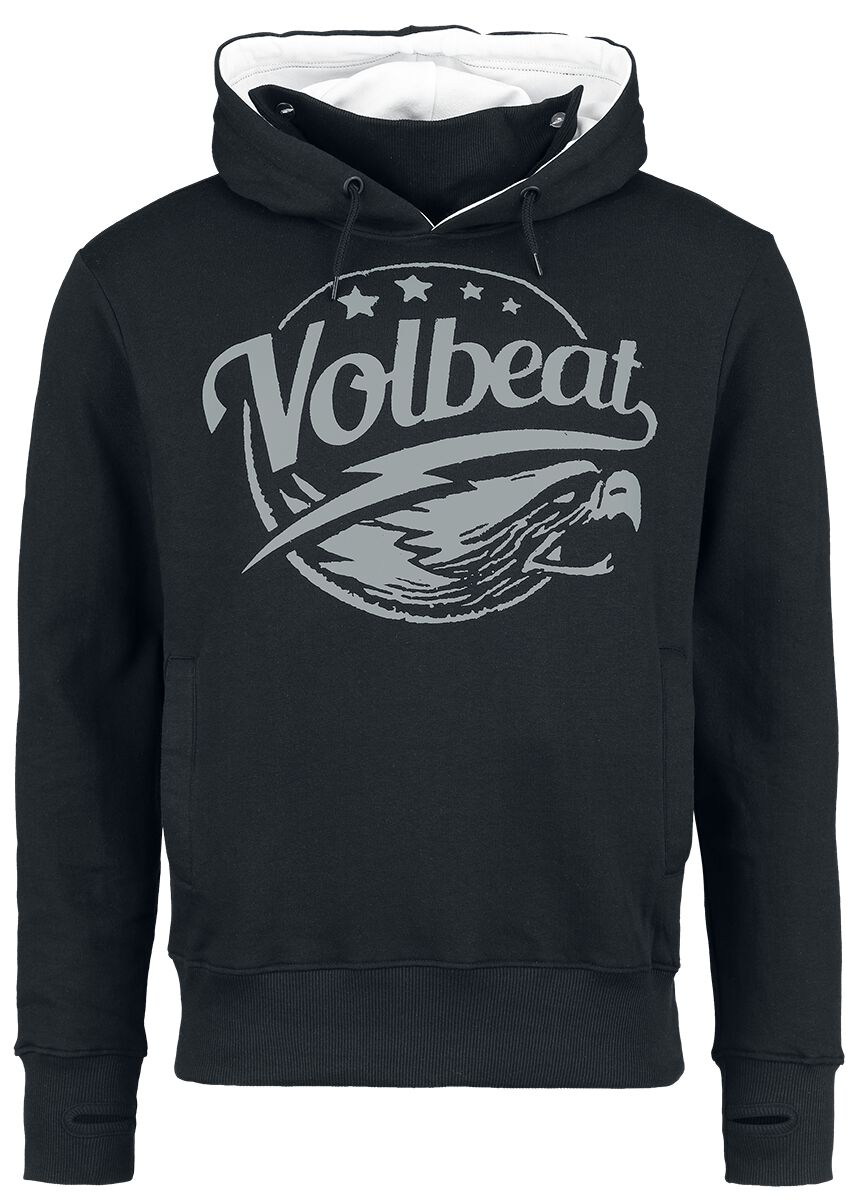 Levně Volbeat Eagle Mikina s kapucí černá