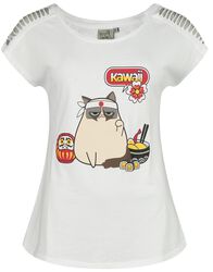 Japanese, Grumpy Cat, T-Shirt