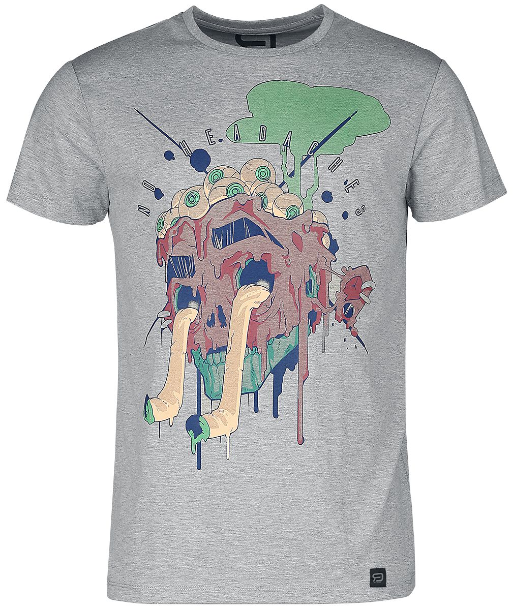 Image of T-Shirt di RED by EMP - T-shirt with abstract print - S a XXL - Uomo - grigio