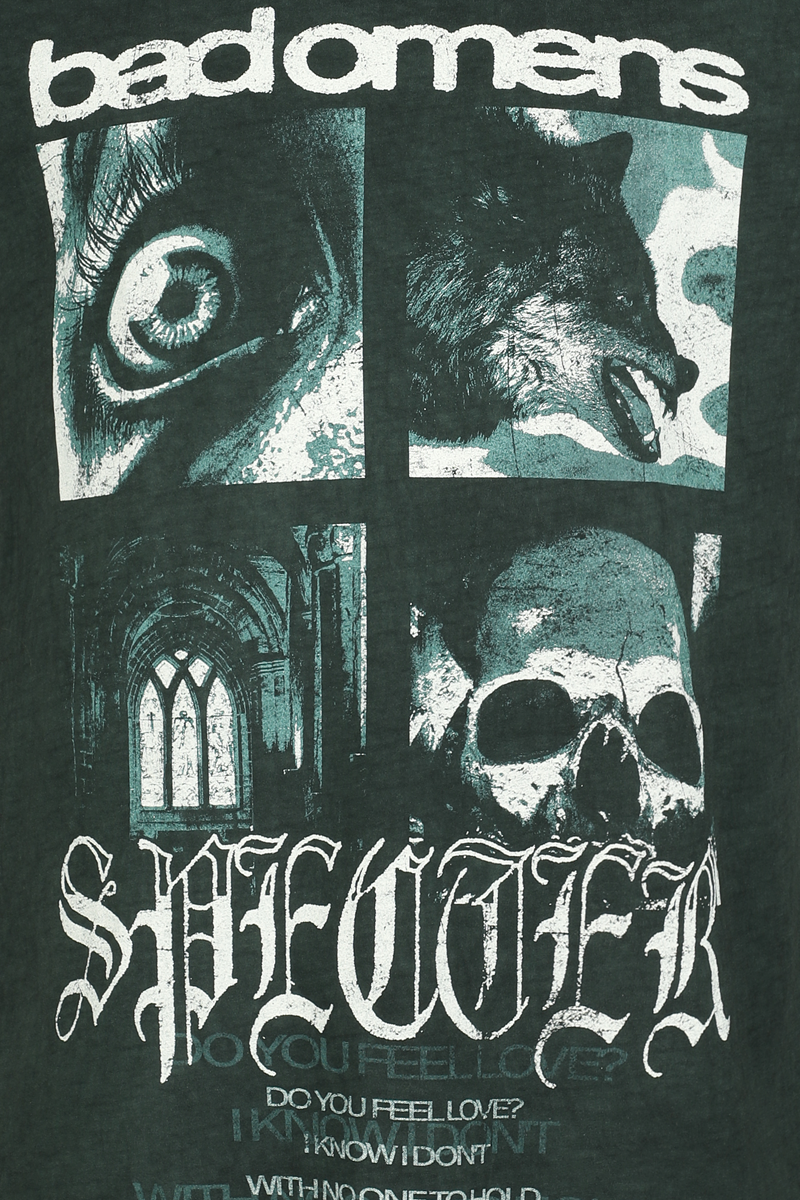 Thumbnail - Bad Omens Specter T-Shirt grün in M