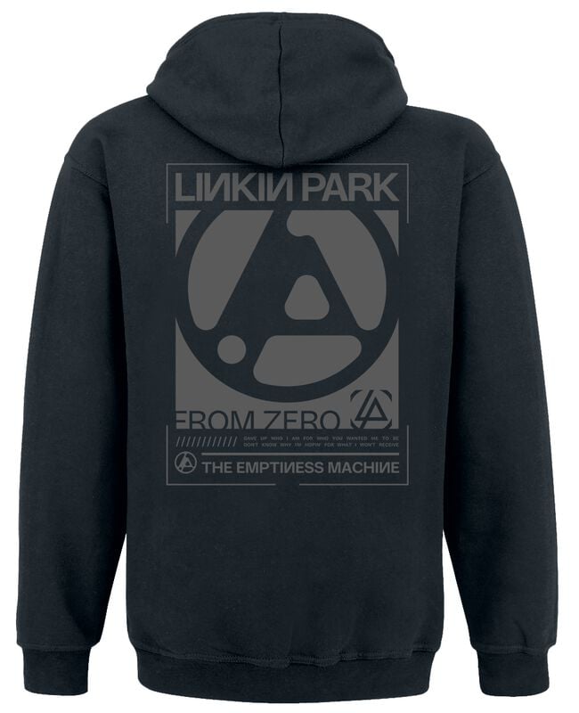 Linkin Park Kapuzenpullover - Linkin Park Zero Black - S bis 5XL - für Männer - Größe S - schwarz  - EMP exklusives Merchandise!