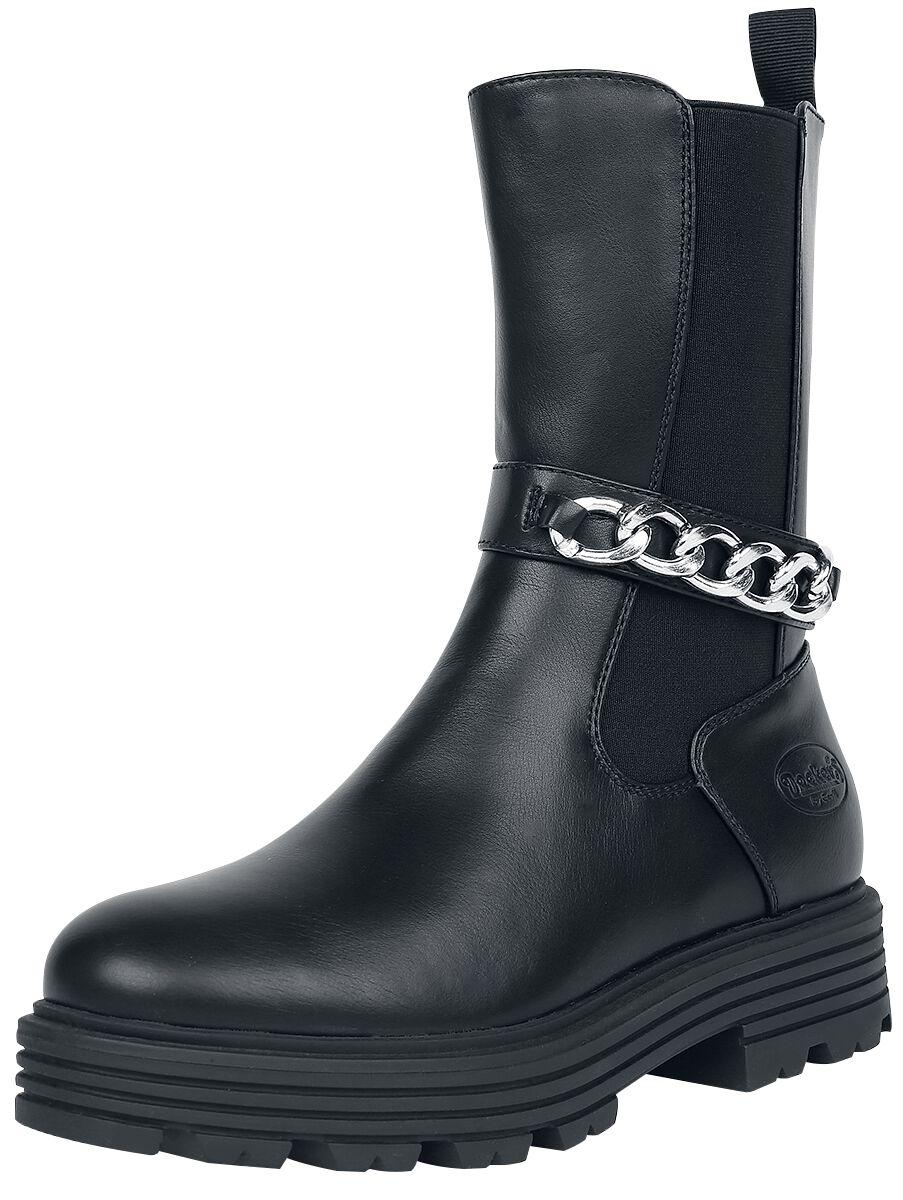 Image of Stivali di Dockers by Gerli - Boots with chain embellishment - EU37 a EU41 - Donna - nero