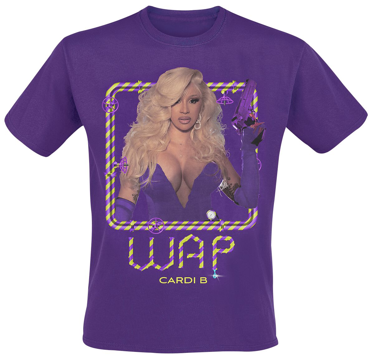 Cardi B WAP Piping T-Shirt lilac
