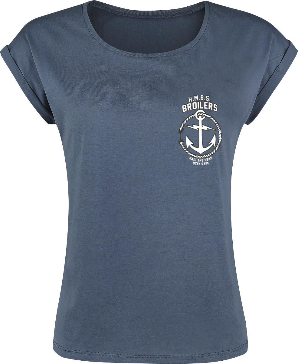 Broilers - Open Seas - Girls shirt - dark blue image