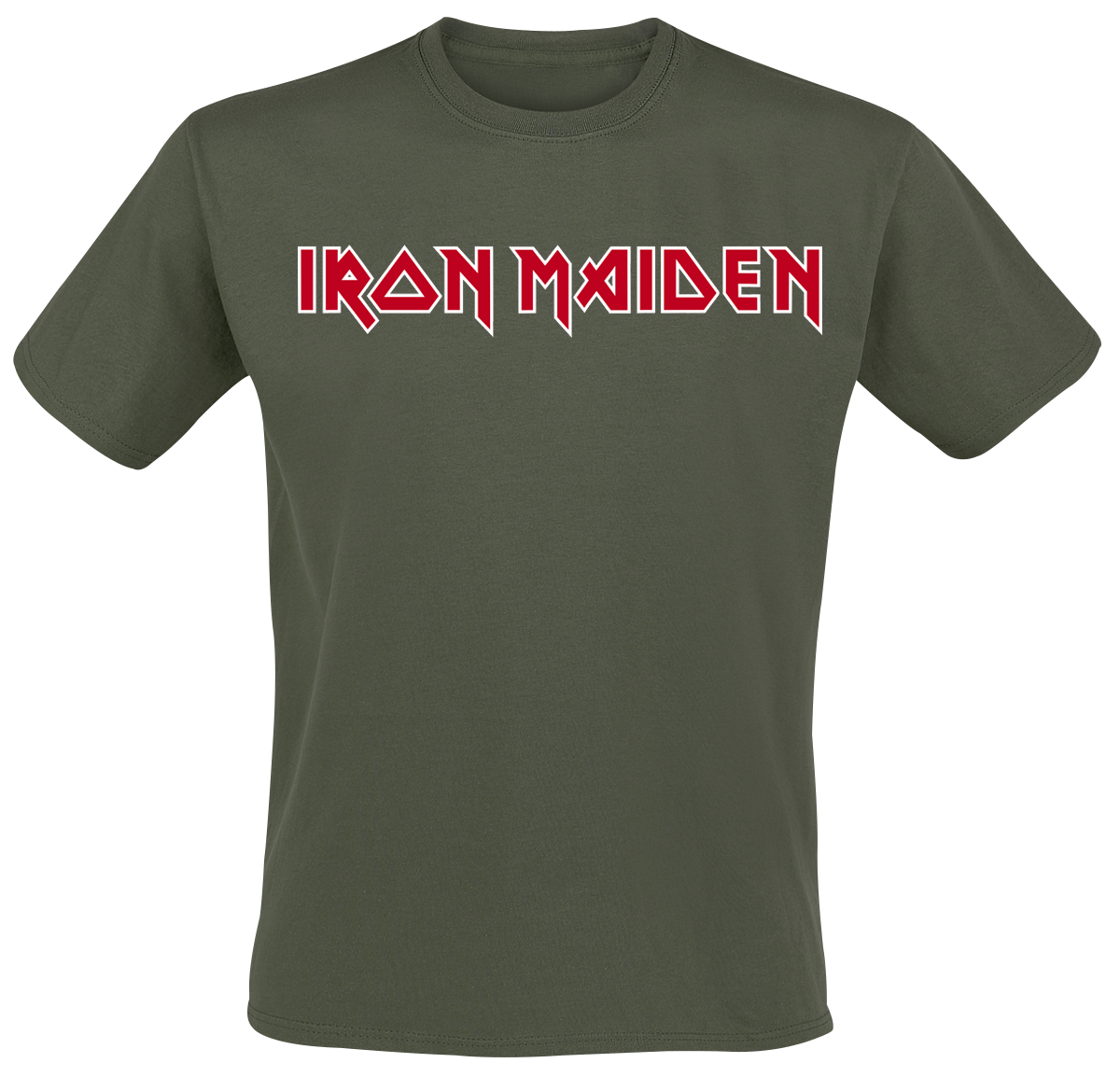 Iron Maiden - Logo - T-Shirt - khaki