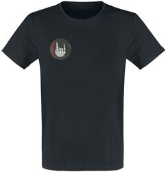 Schwarzes T-Shirt mit Wackelbild