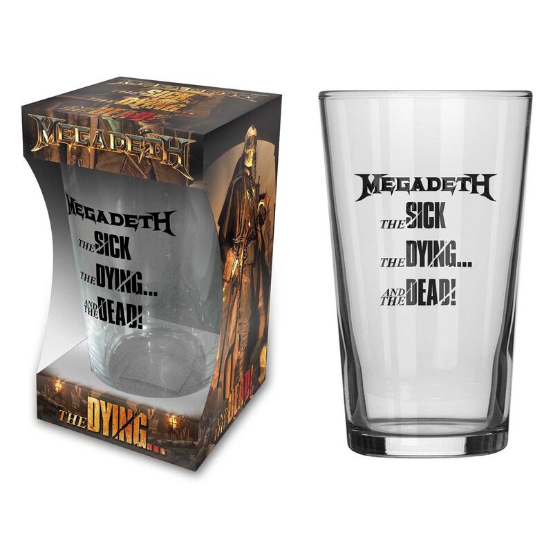 🏷️ Verre à bière  de Megadeth - The Sick, The Dying… And The Dead! - pour Indifférent