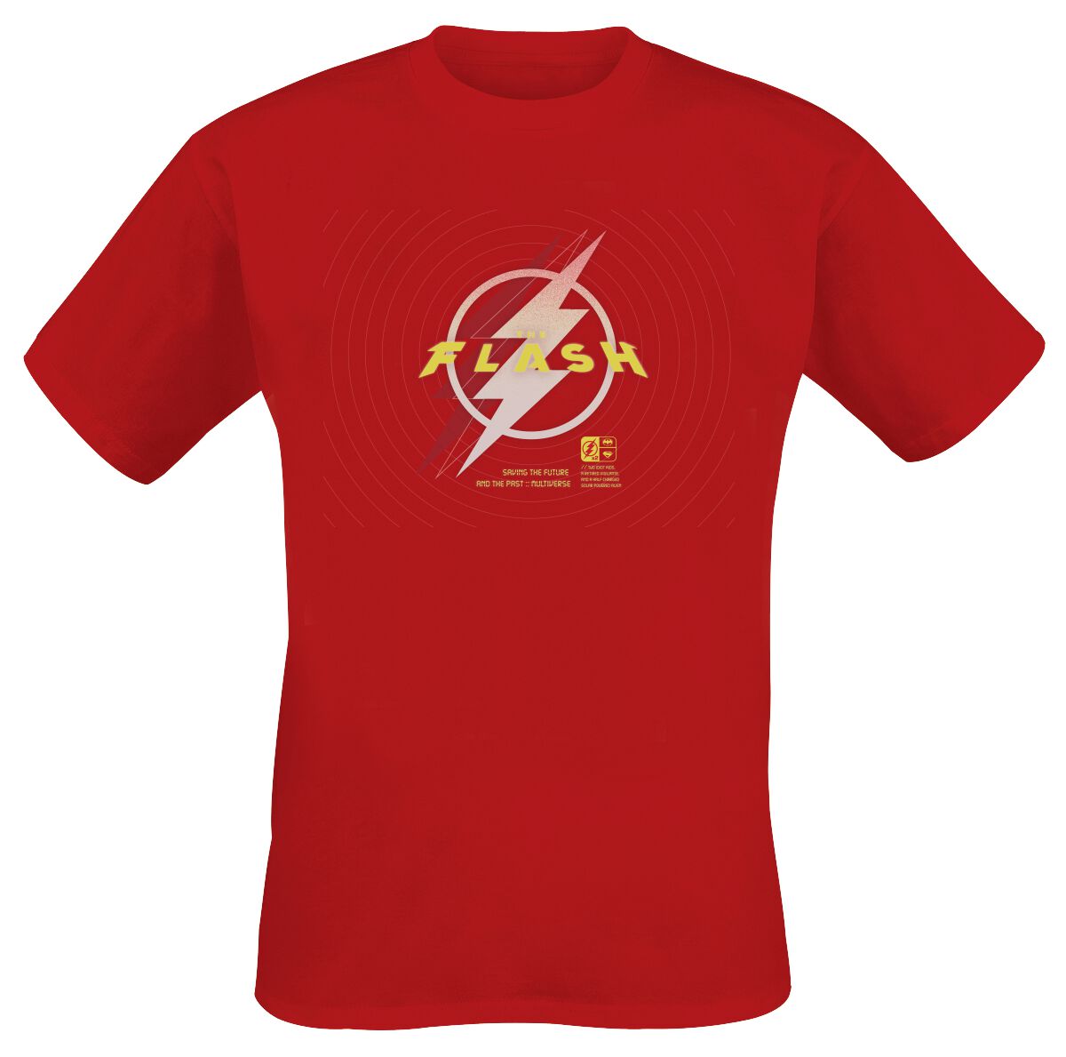 T-Shirt Manches courtes de Flash - Lightning Logo - S à XXL - pour Homme - rouge