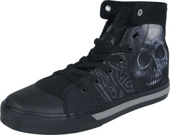 Sneaker with Skull Print | Black Premium by EMP Sneaker high | EMP