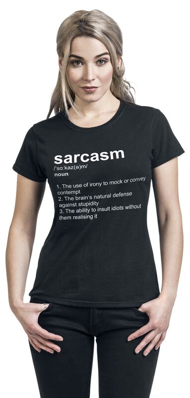 Wohnen & Freizeit Funartikel Definition Sarcasm | Sprüche T-Shirt