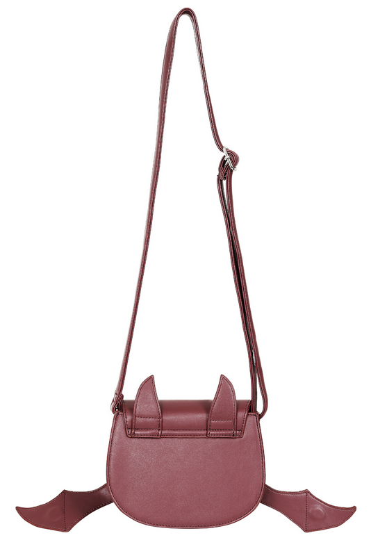 Thumbnail - Banned Alternative Release the Bats Shoulder Bag Handtasche bordeaux