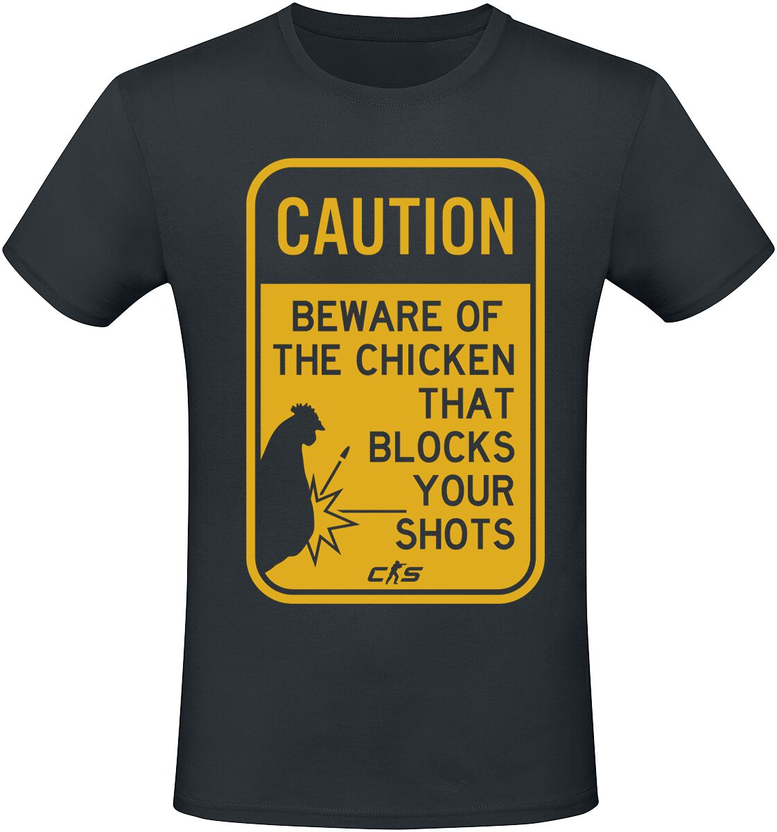Counter-Strike 2 - Chicken Block T-Shirt schwarz in L