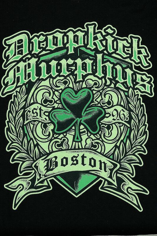 Band Merch Dropkick Murphys Boston Irish Heart | Dropkick Murphys T-Shirt
