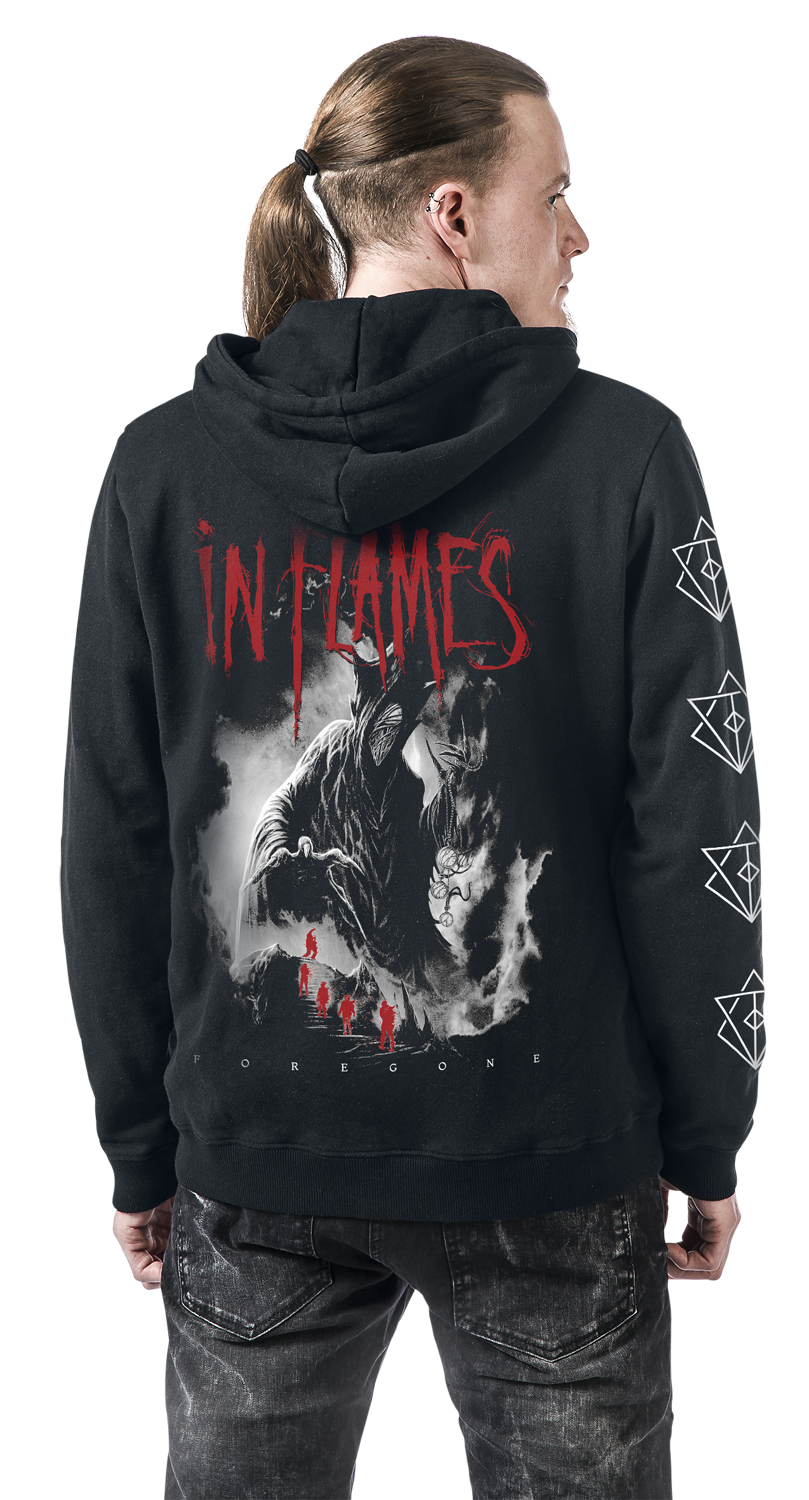 In Flames Foregone Cover Kapuzenpullover schwarz
