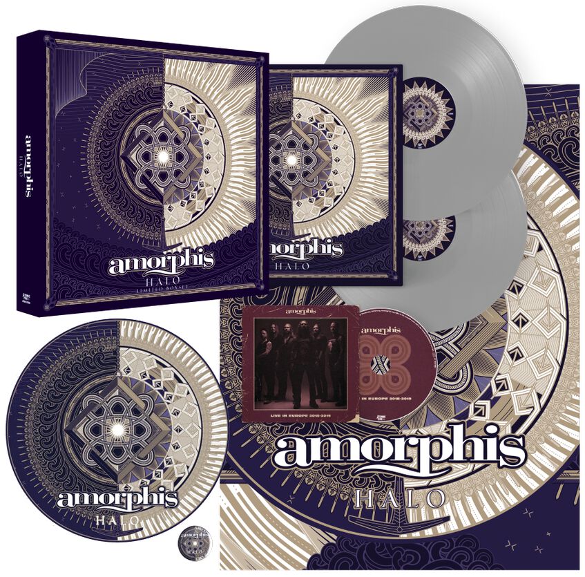 Image of Amorphis Halo 2-LP & CD silberfarben