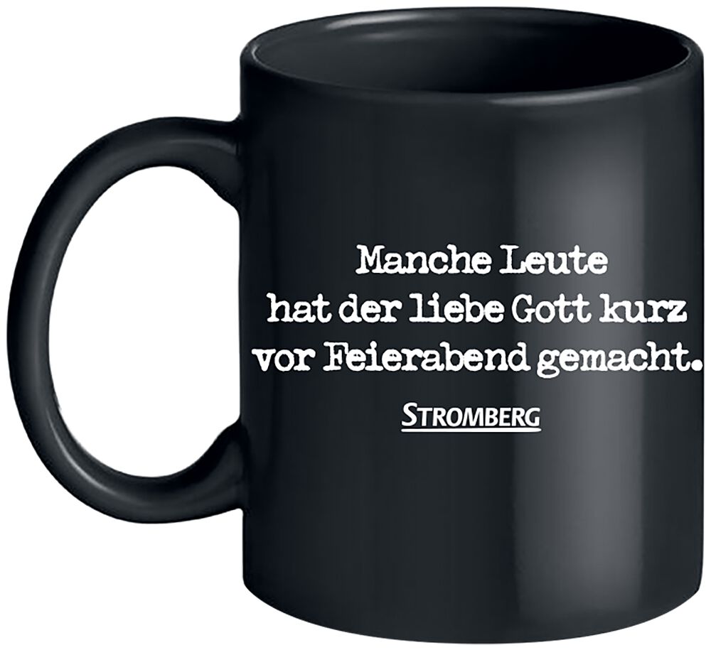 Stromberg Feierabend Tasse schwarz