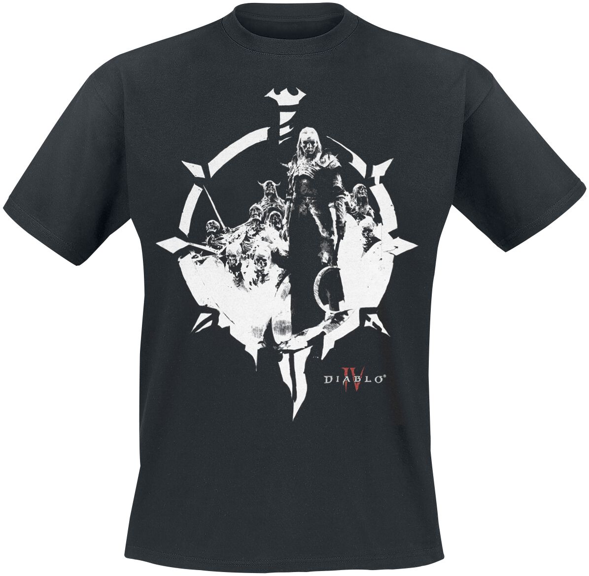 Image of T-Shirt Gaming di Diablo - 4 - Necromancer - S a XXL - Uomo - nero