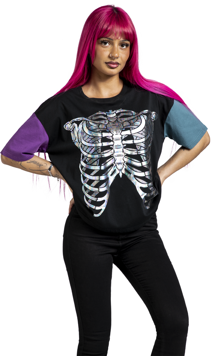 Thumbnail - Full Volume by EMP Cute Morbid T-Shirt schwarz in XL