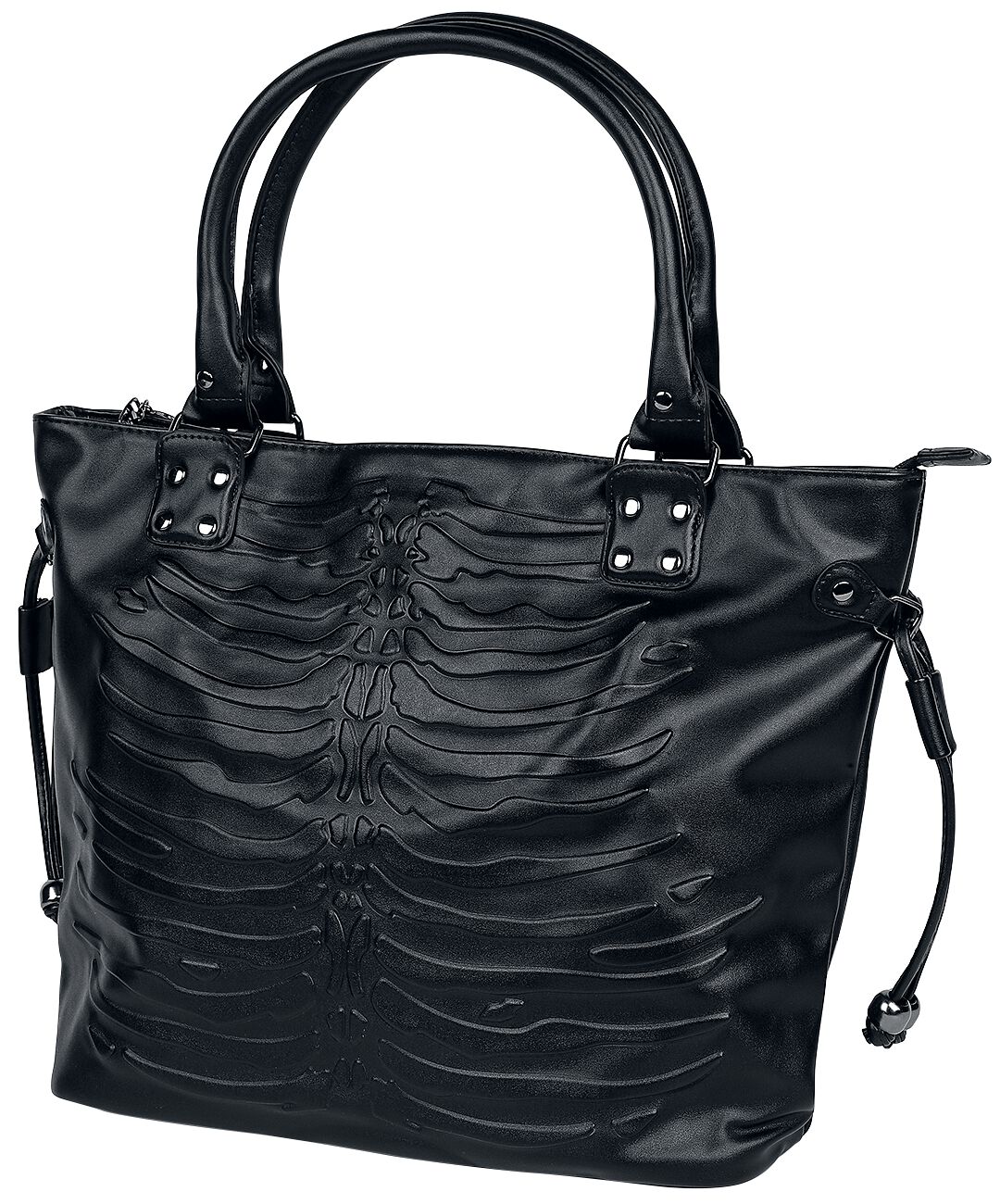 Banned Alternative Handtasche - Skeleton Bag - für Damen - schwarz