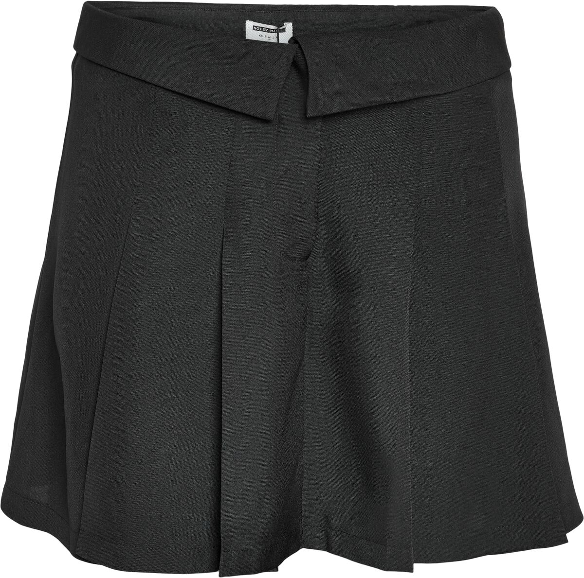 Levně Noisy May Plisovaná mini sukně Nmellen WVN se středné vysokým pásem Mini sukně černá