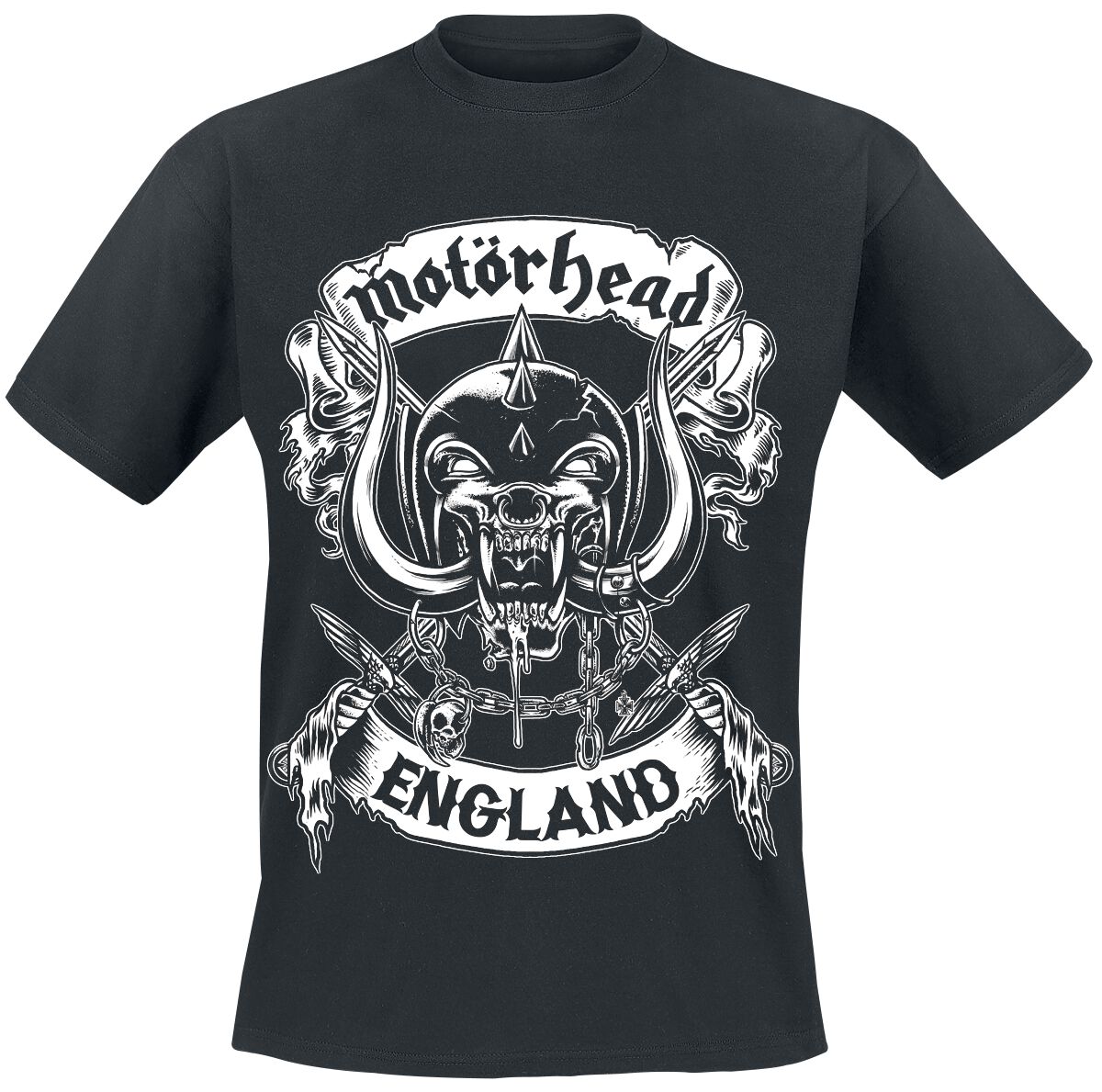 Image of Motörhead Crossed England T-Shirt schwarz