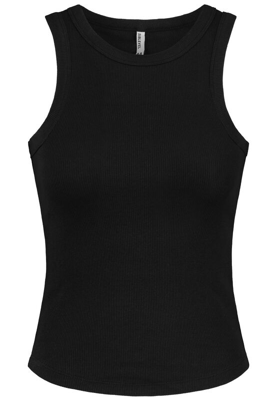 Sublevel RIB TANK TOP Top schwarz in S