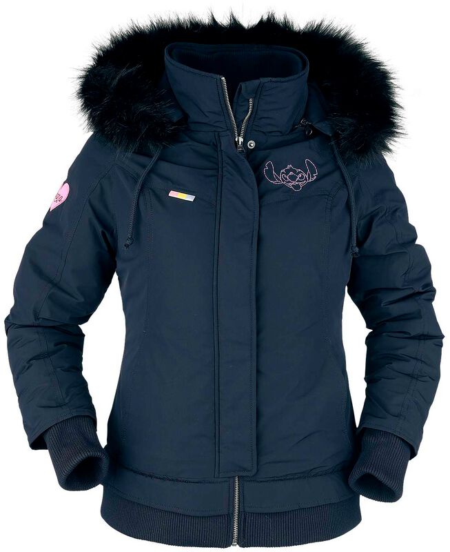 Lilo & Stitch - Disney Winterjas - Stitch - S tot XXL - voor Vrouwen - donkerblauw