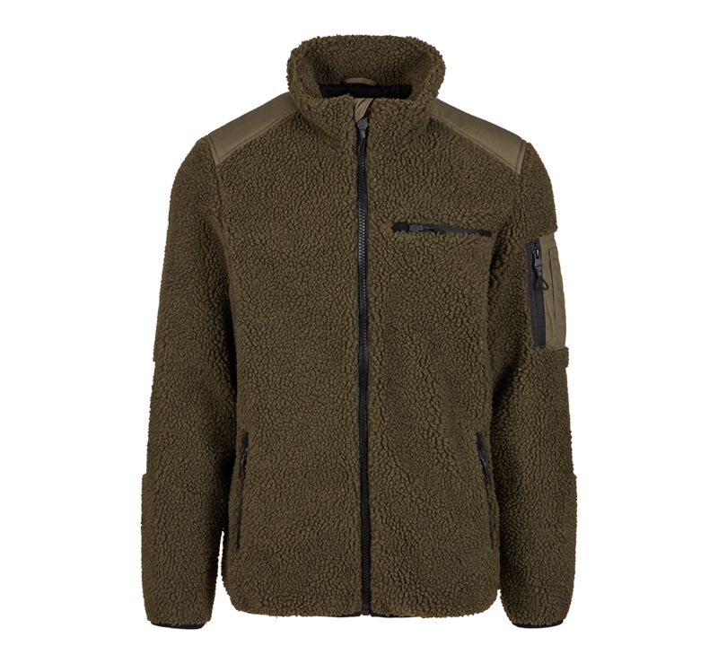 Brandit Ramble Teddy Fleece Jacket Mid-Season Jackets olive
