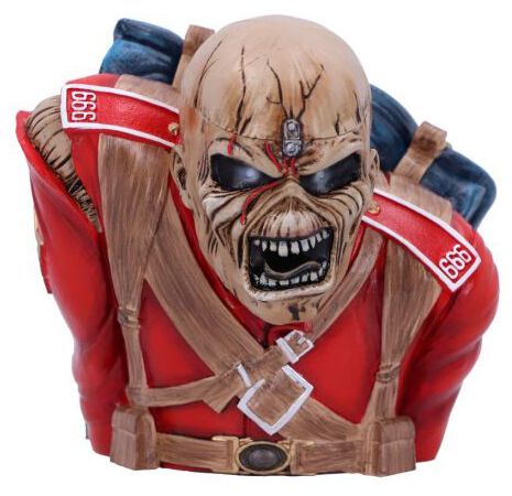 Levně Iron Maiden The Trooper Bust Box dekorace lebka standard
