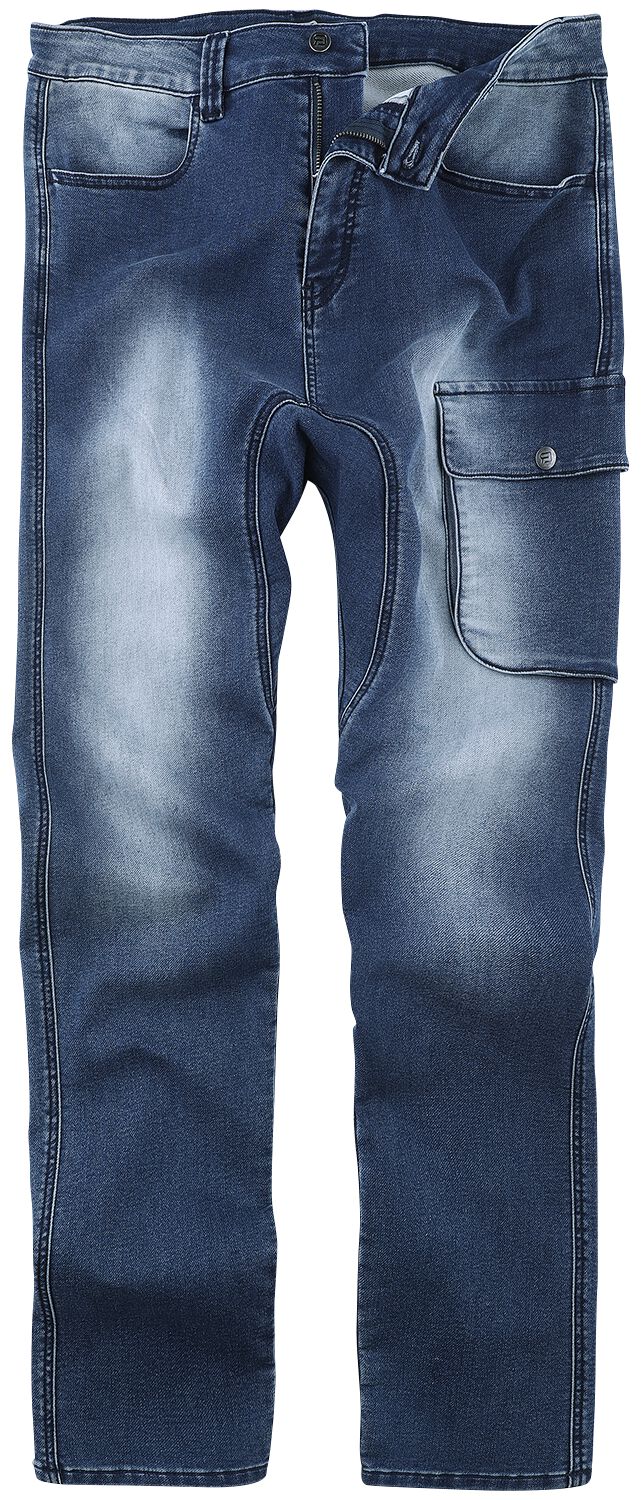 Baggy Jeans mit starker Waschung Jeans blau von RED by EMP