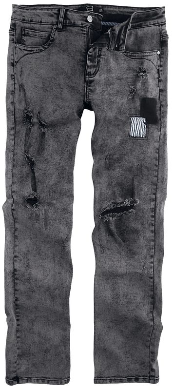 Destroyed Jeans mit Patches