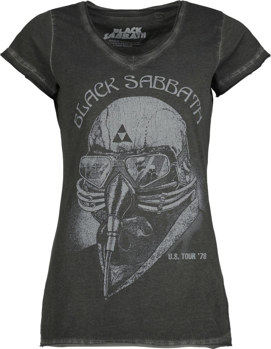 T-Shirt - US Tour 78 - S bis 4XL - für Damen - Größe XXL - anthrazit - EMP exklusives Merchandise! - Frauen - female