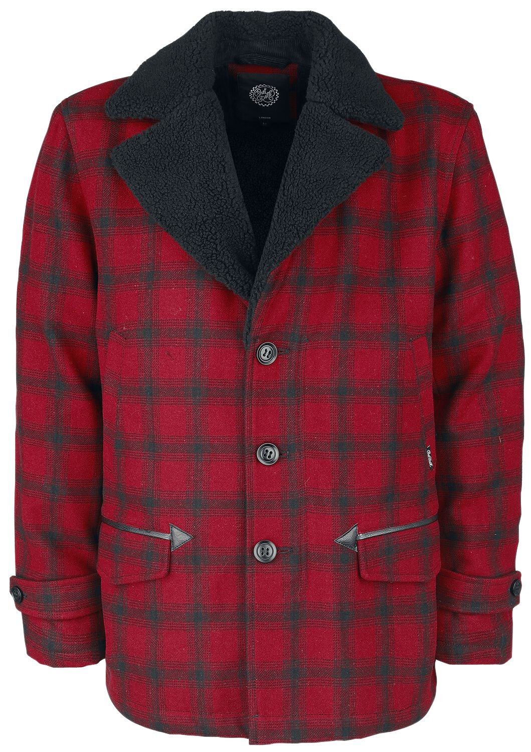 Kurt Lumberjack Coat Winterjacke rot/schwarz von Chet Rock