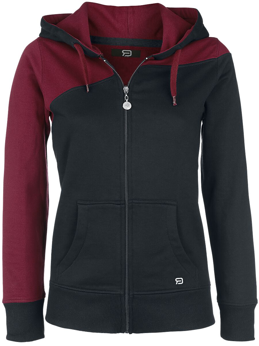 Image of Felpa jogging di RED by EMP - Freaking Out Loud - XS a 5XL - Donna - bordeaux/nero
