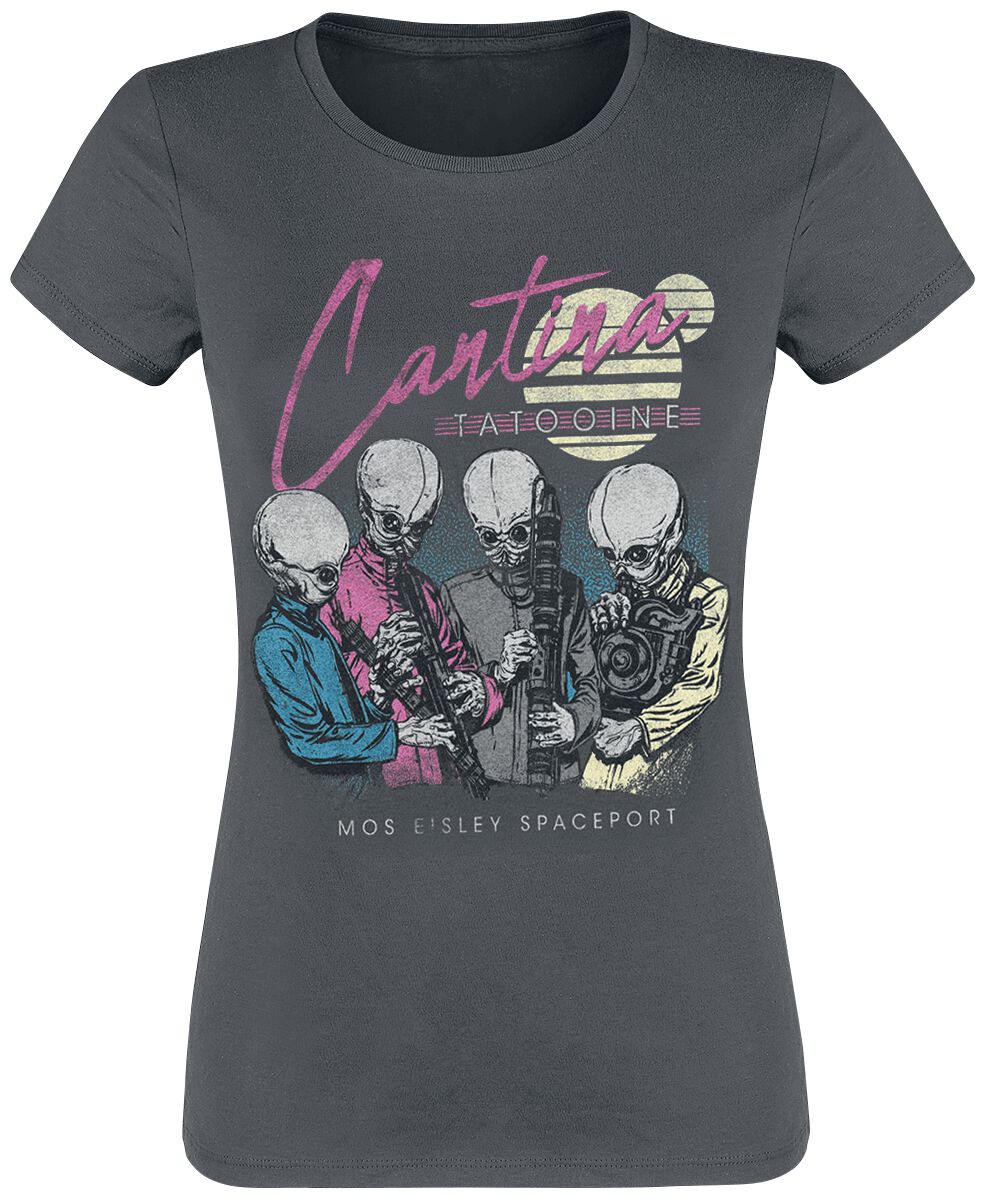 T-Shirt Manches courtes Disney de Star Wars - SW Cantina Miami - S à XL - pour Femme - noir