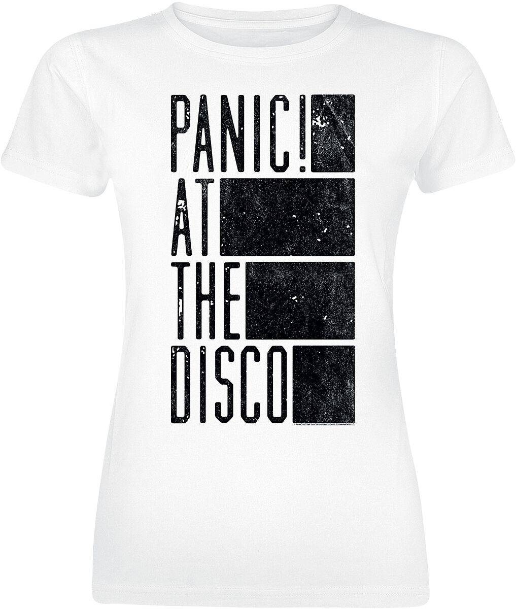 Panic! At The Disco Block Text T-Shirt white