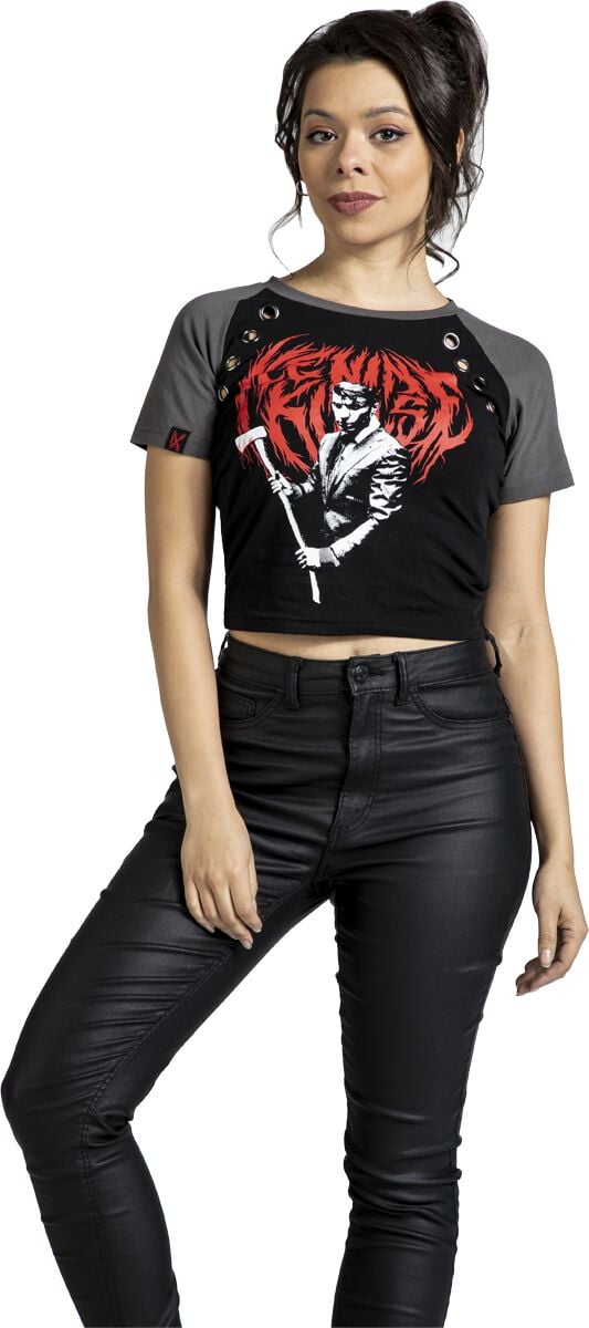 Ice Nine Kills T-Shirt - EMP Signature Collection - S bis XXL - für Damen - Größe L - schwarz/grau  - EMP exklusives Merchandise!