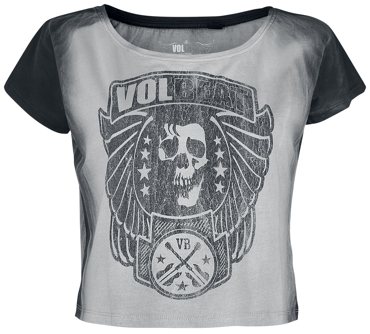 Image of Volbeat Volbeat Logo Girl-Shirt grau/anthrazit