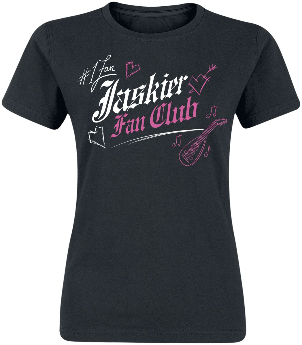 The Witcher T-Shirt - Jaskier Fan Club - S bis XXL - für Damen - Größe L - schwarz  - Lizenzierter Fanartikel