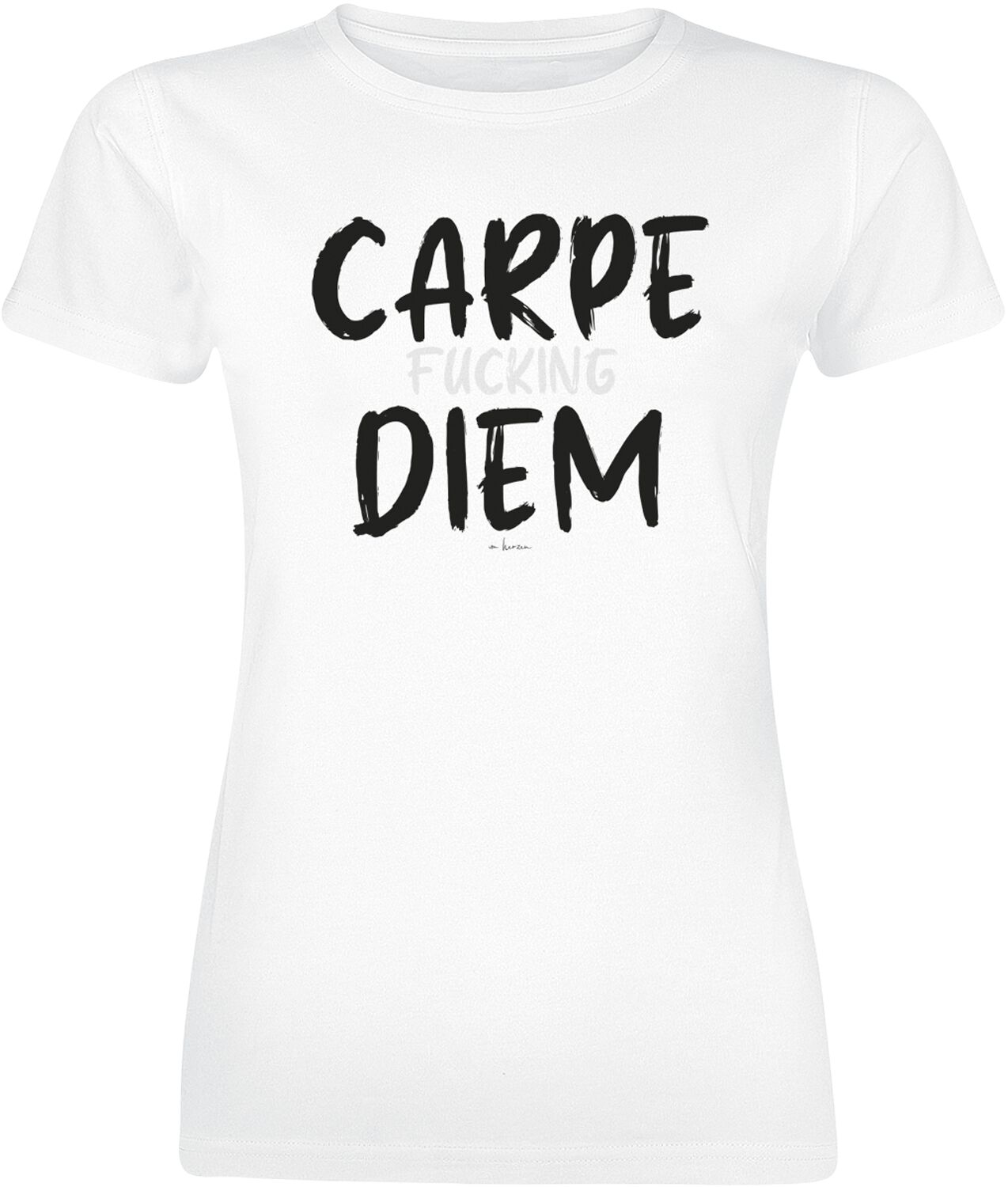 Slogans Carpe Fucking Diem T-Shirt white