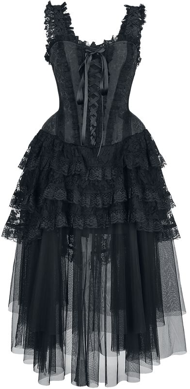 Aufwendiges Gothic Kleid mit Korsage